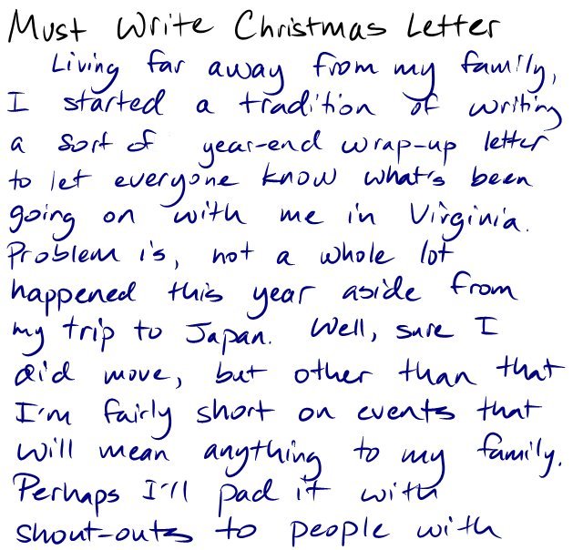 Help writing christmas letters